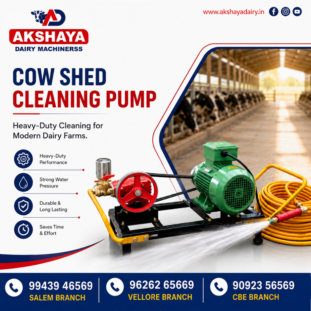 High Pressure Cow Shed Cleaning Pump for Dairy Farms